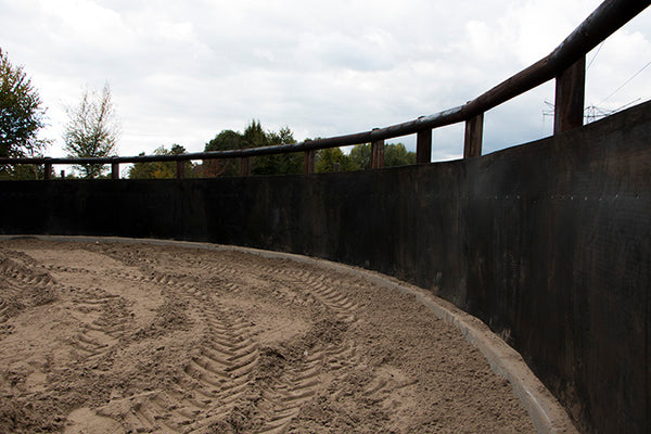 Zandkering longeercirkel omheining