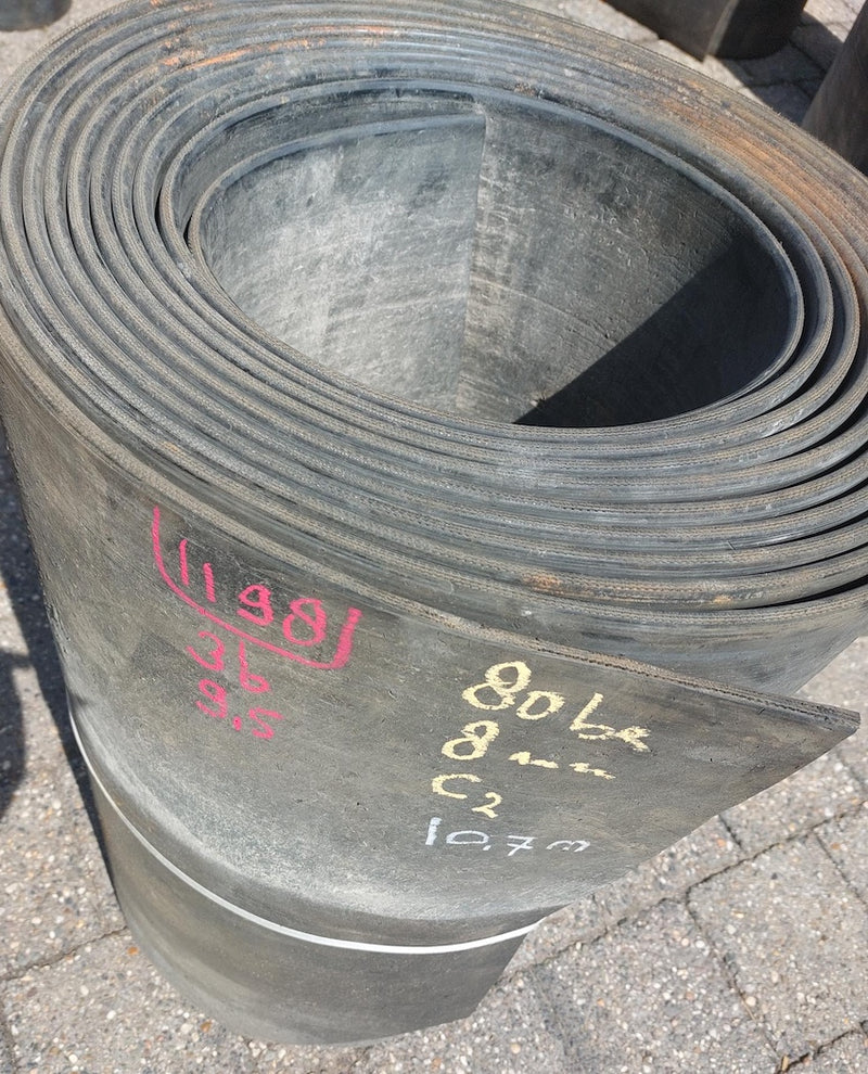 Gebruikte rubber op rol (Budget)