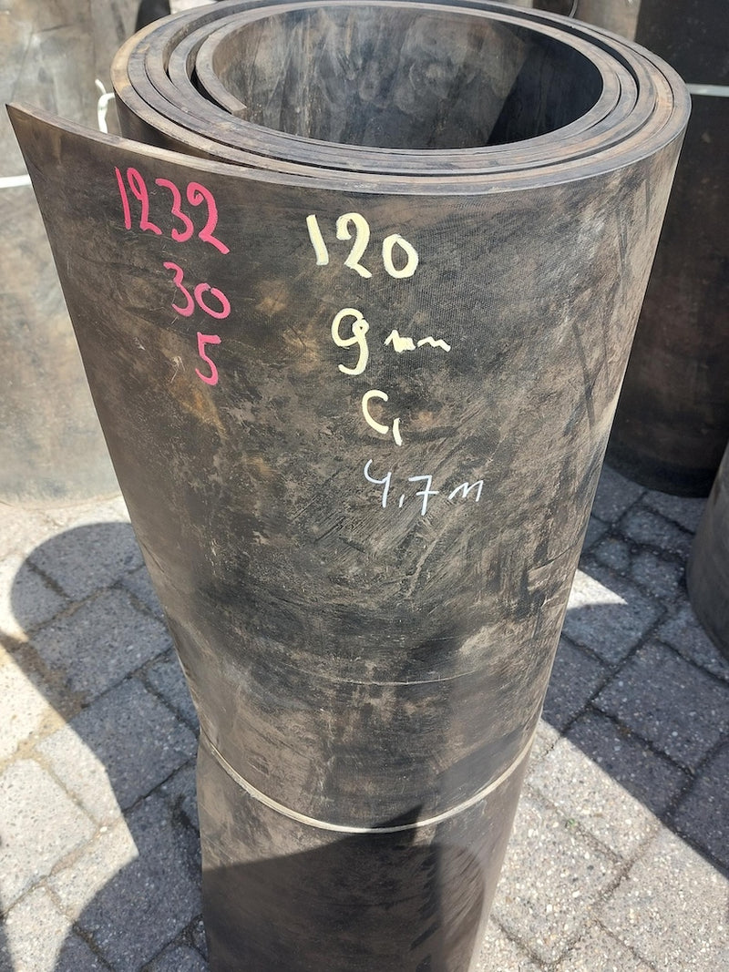 Gebruikte rubber op rol (Z.g.a.n.)