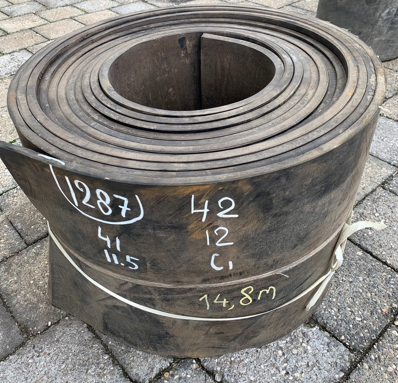 Gebruikte rubber op rol (Z.g.a.n.)