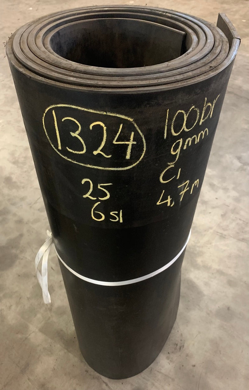 Gebruikte rubber op rol (Z.g.a.n.)
