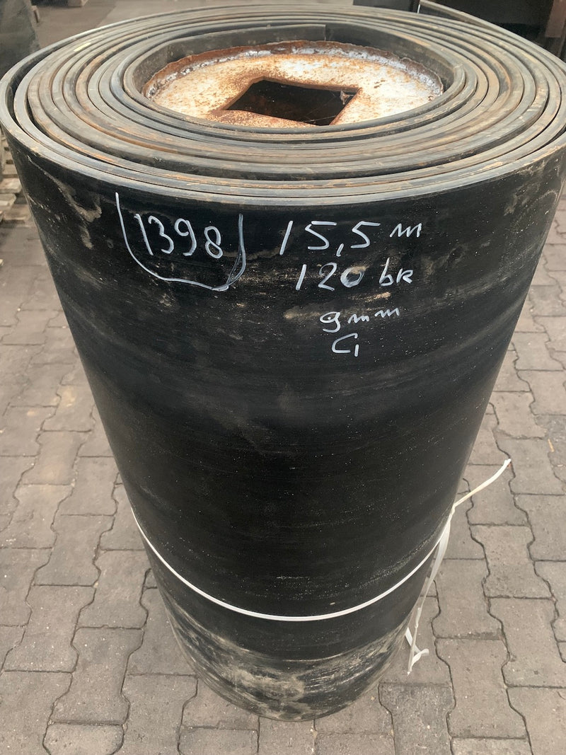 Gebruikte rubber op rol (Z.g.a.n.)