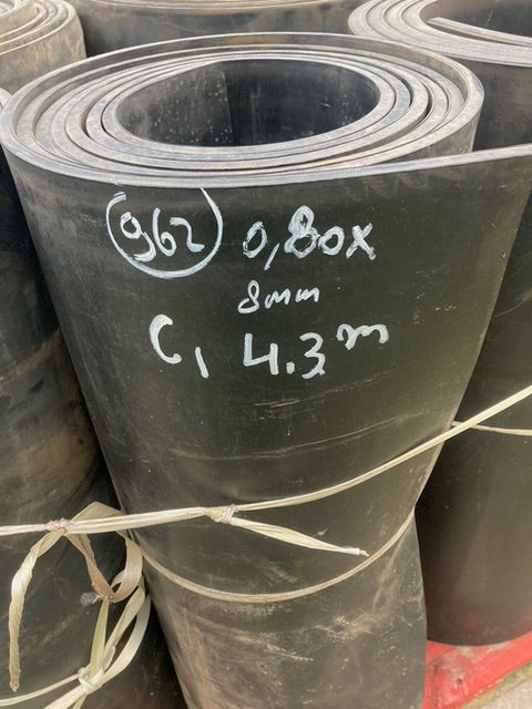 Gebruikte rubber op rol (Z.g.a.n.)