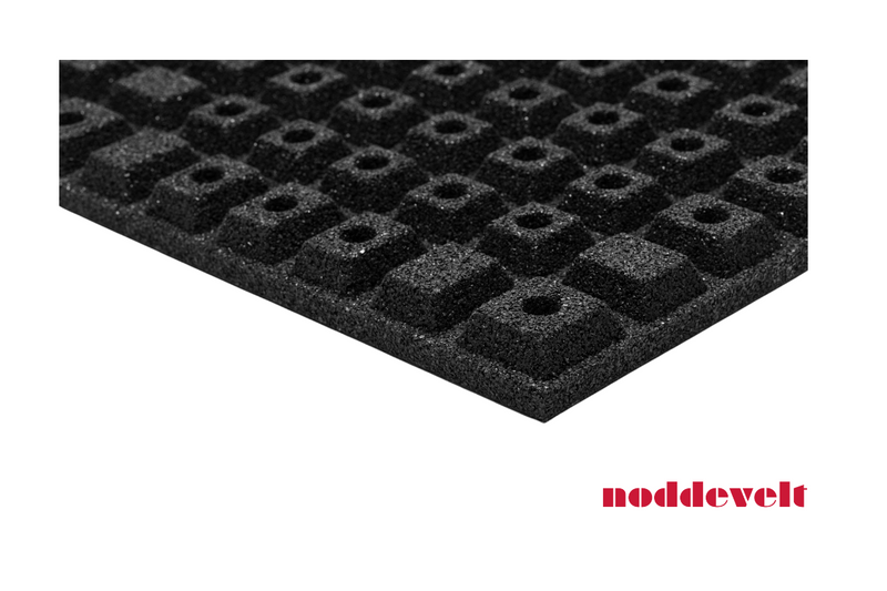 Crossfit tegel 43mm black | 1000x1000