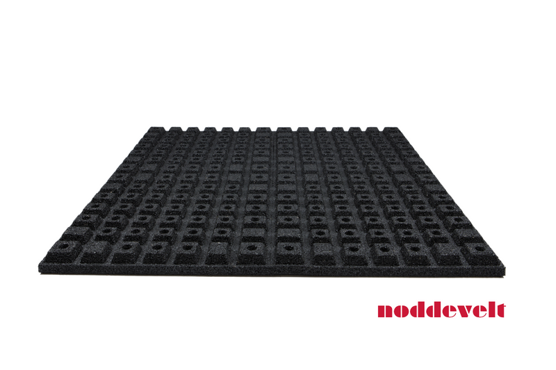 Crossfit tegel 43mm black | 1000x1000