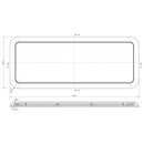 LED Lamp Rechthoek opbouw incl nachtverlichting