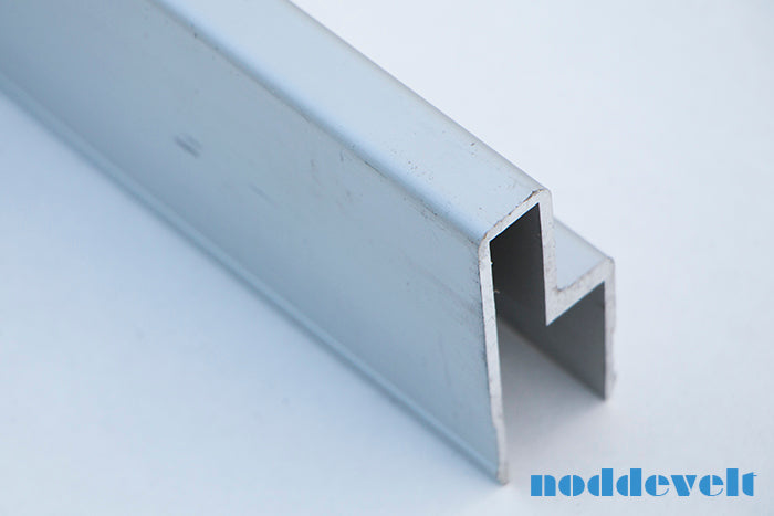 Deurprofiel aluminium 18x46mm, Lengte: 6m
