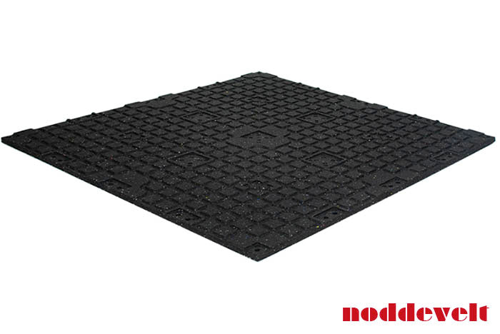 Crossfit tegel 43mm black | 1000x1000