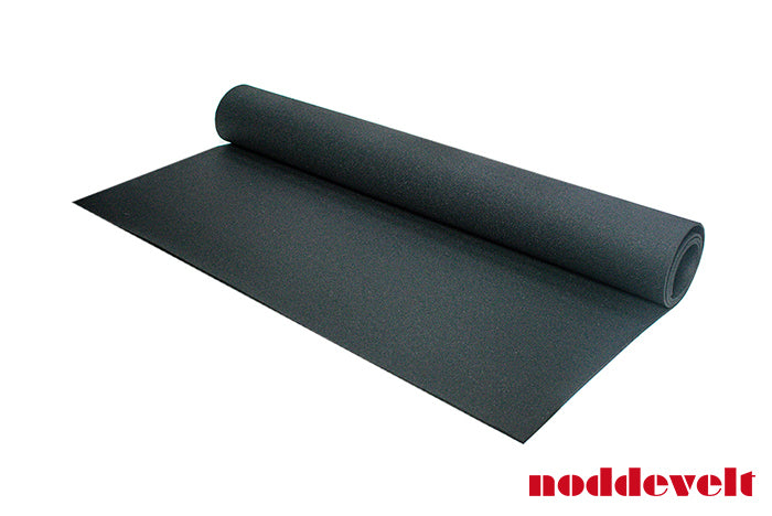 Fitnessvloer 10mm black | 1,25x10m